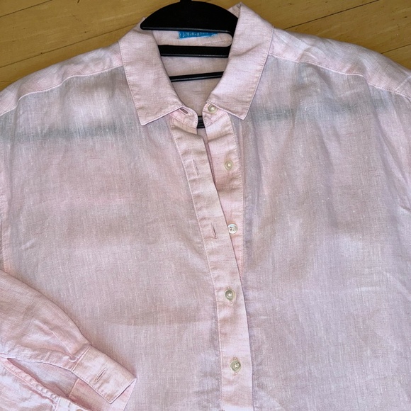 J.McLaughlin Fallon Linen light pink tunic top, S, L1038 - Picture 4 of 5